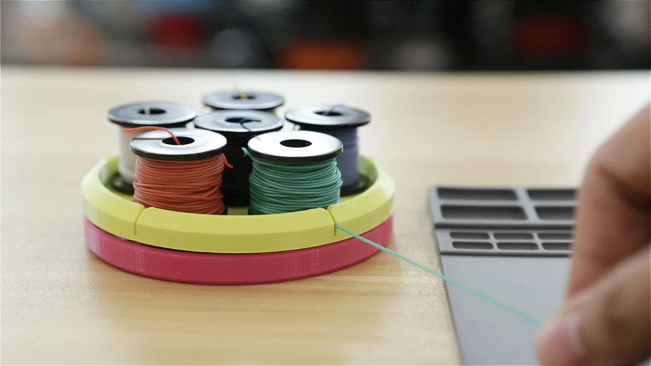 Wire Spool Holder Carousel by Adafruit | Download free STL model