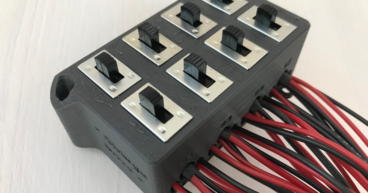 Switch mount for YF Robot Car by L.Gisi | Download free STL model ...