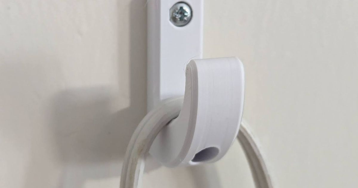 Compact Wall Hook by SesameMakes | Download free STL model | Printables.com