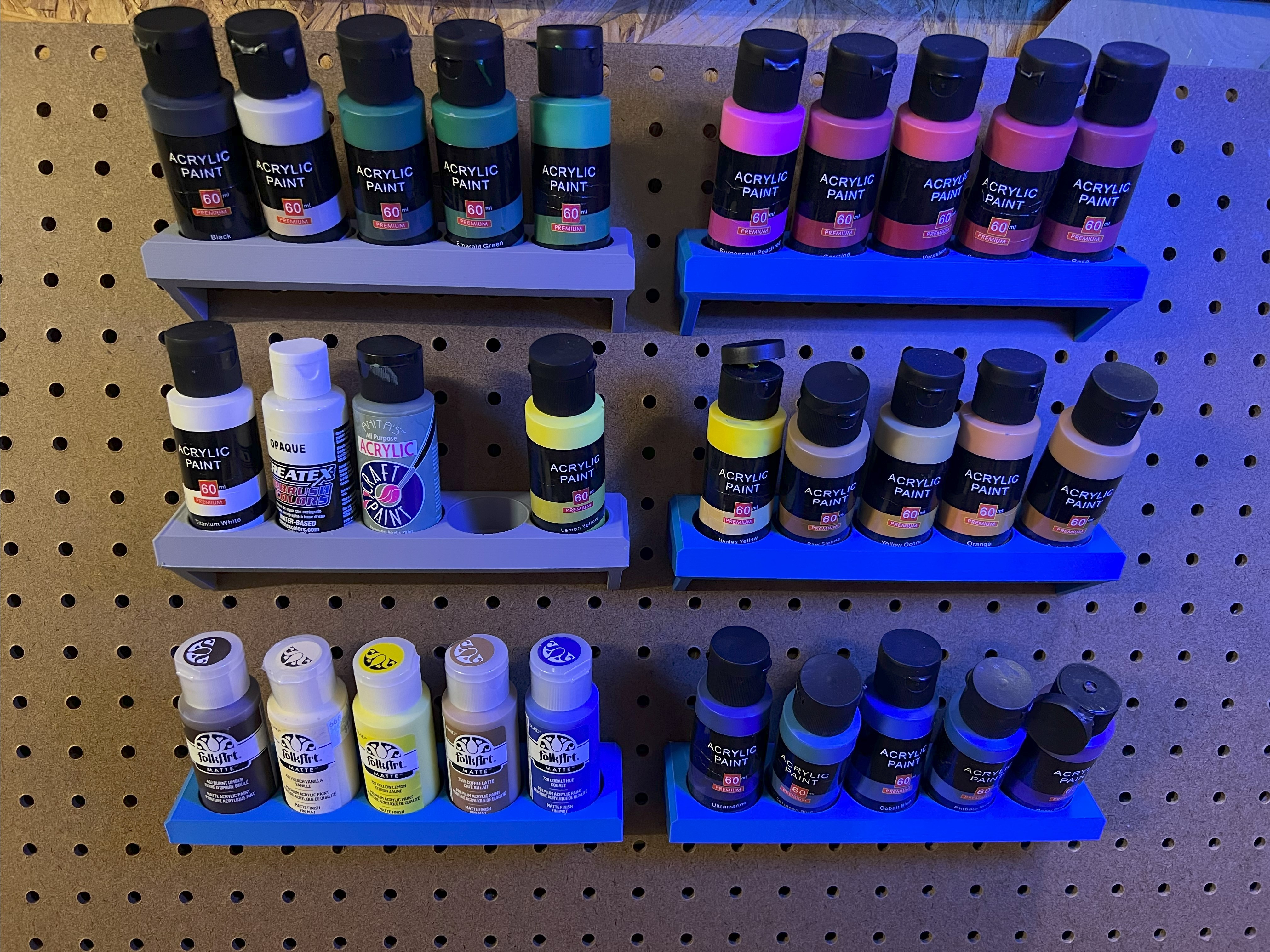 Zanaat boya tutucu pegboard p (Sadece Plastik Aparattır!!!)