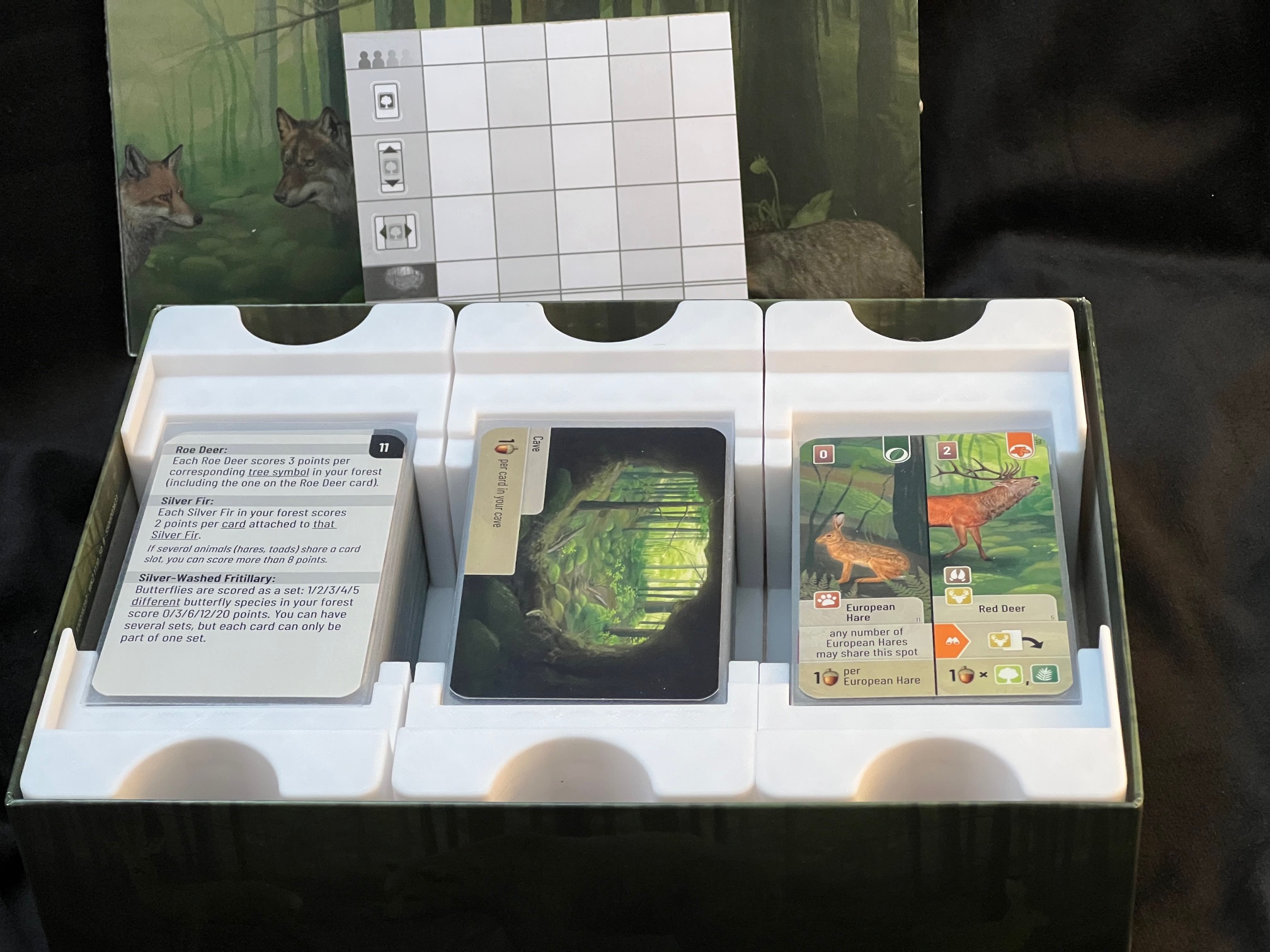 Forest Shuffle Insert (Supports sleeves)