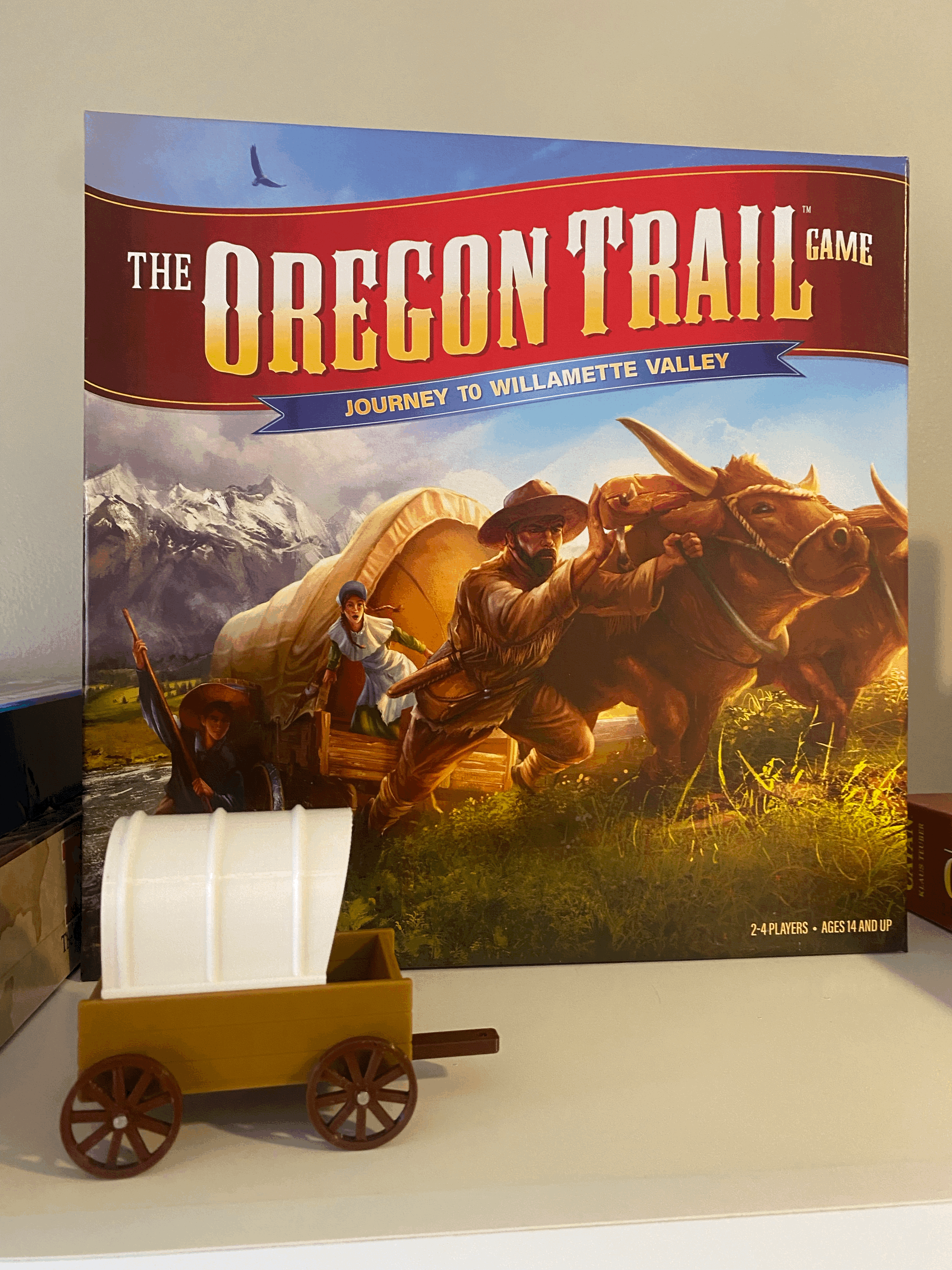 Board Game Tray, The Oregon Trail, antique wagon by BlackLion