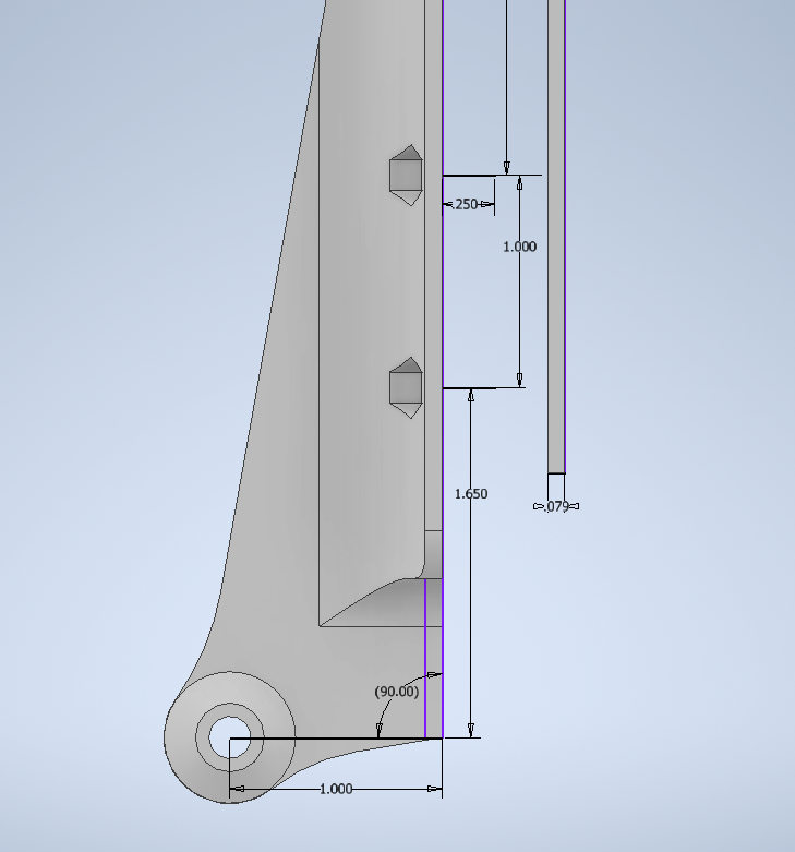 Miniatura 4 do modelo 3D Single roller drawer support bracket