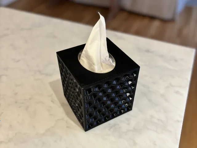 Hexagonal Tissue Box Cover