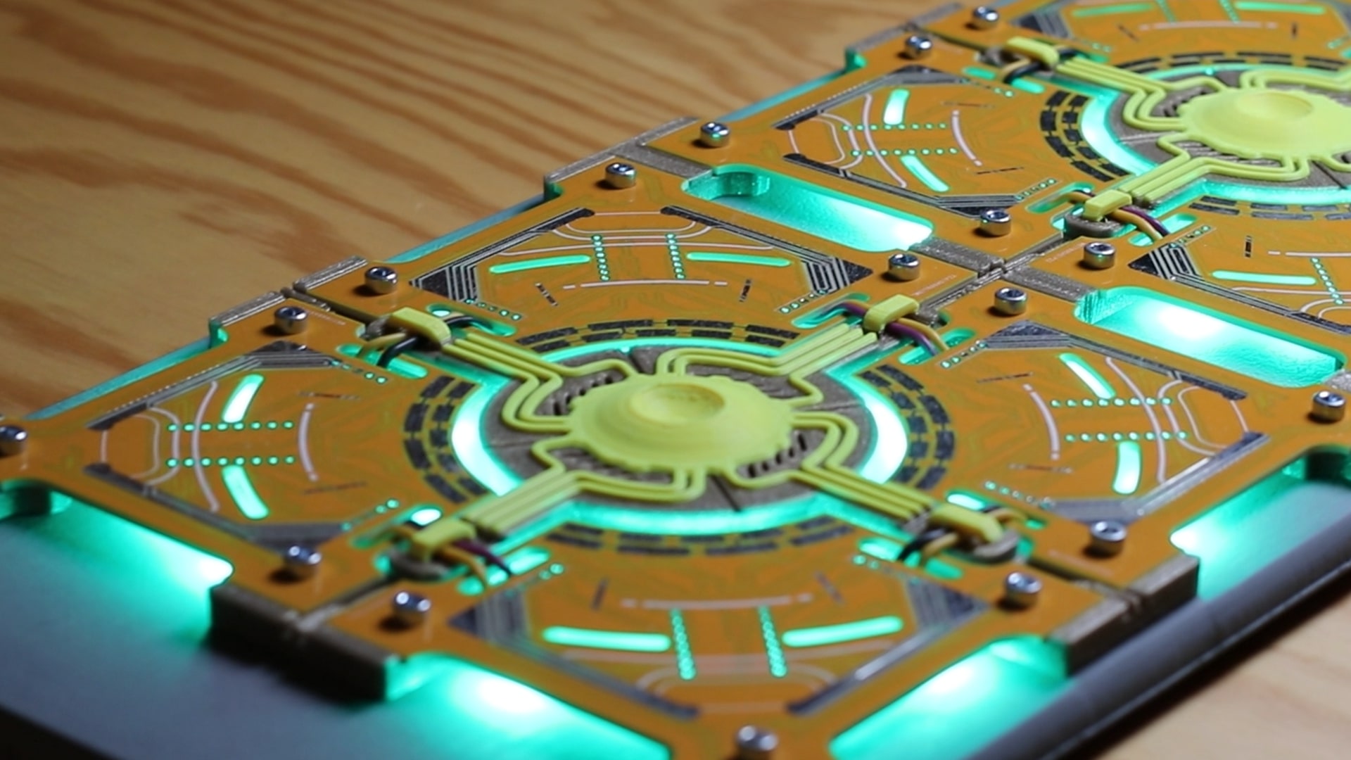 Back-lit PCBs SciFi Greeble Panel Prop