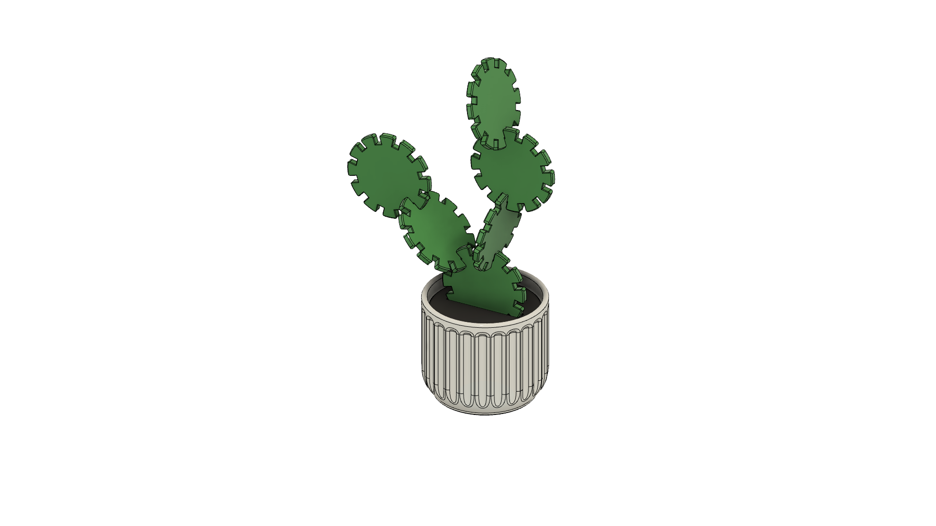 Miniatura 8 do modelo 3D Cactus Drink Coaster Set