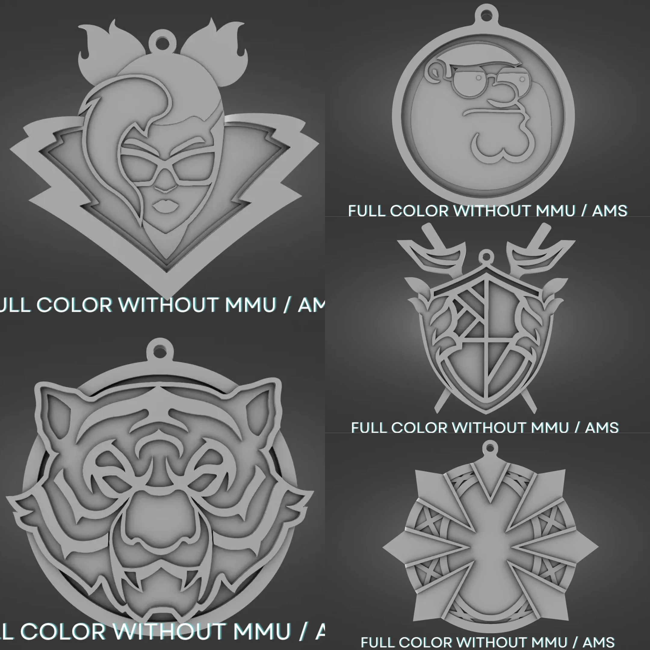 Fortnite Medallions Keychains Collection