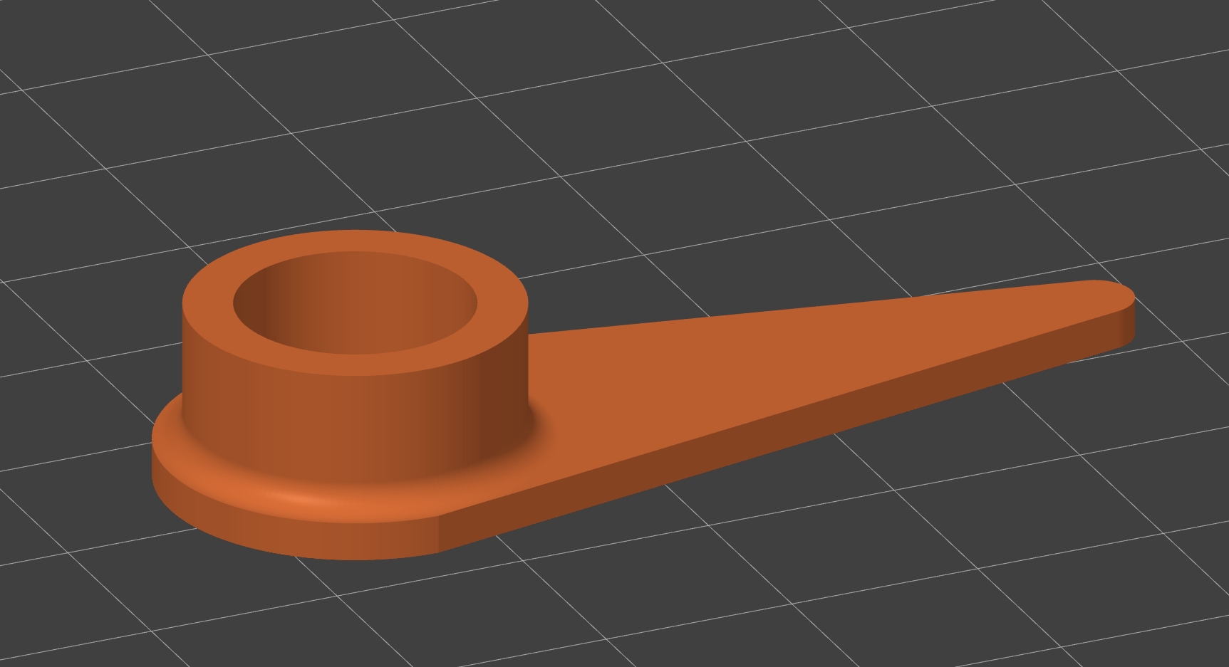 Dosing spoon for the "Dolphin" system 3D model