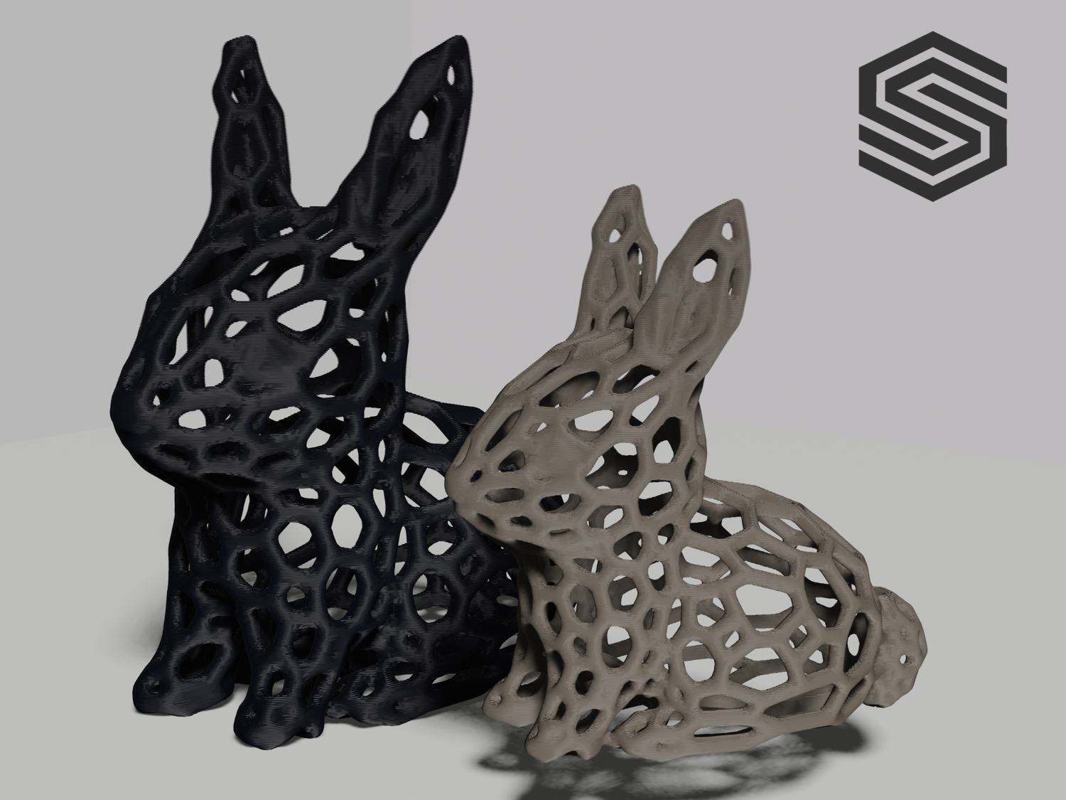 Cute Easter Bunny | Voronoi