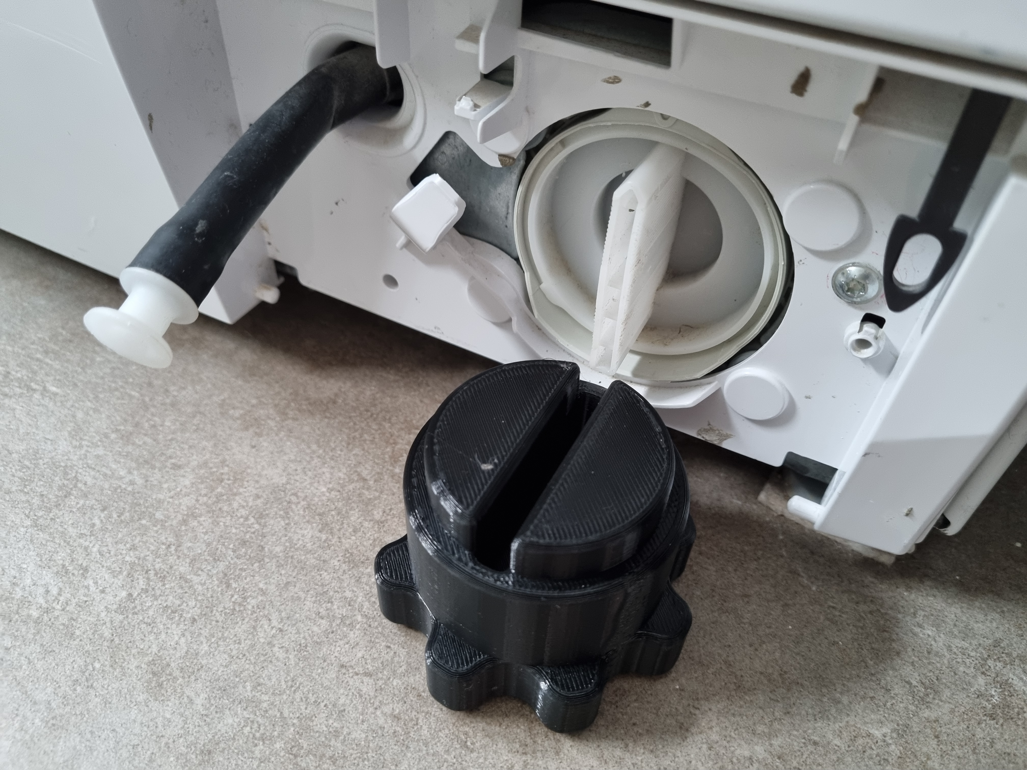 Handler for Bosch drain filter washing machine