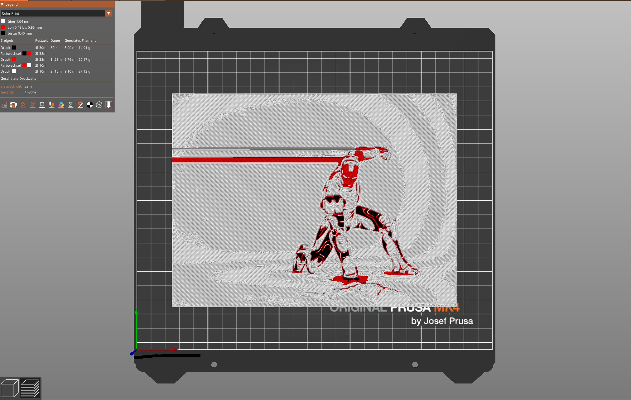 Iron Man Landing HueForge