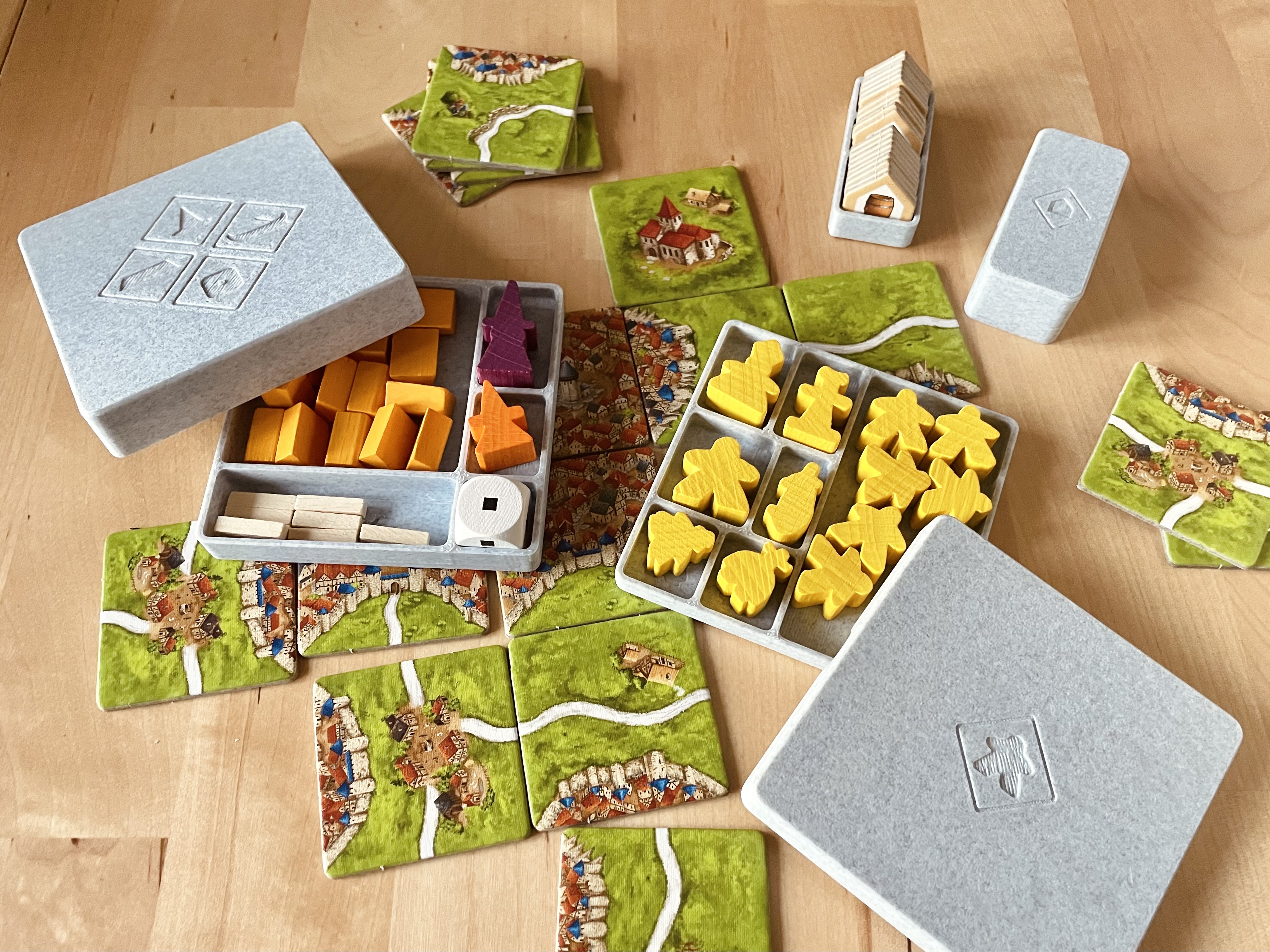 Carcasonne Big Box (3.0) Meeple and Addon Boxes