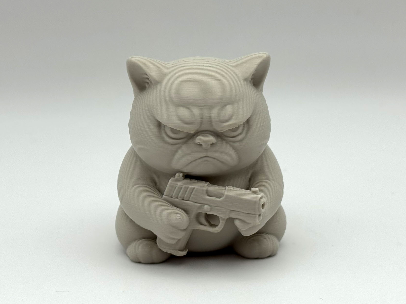 Grumpy Cat with a Gun