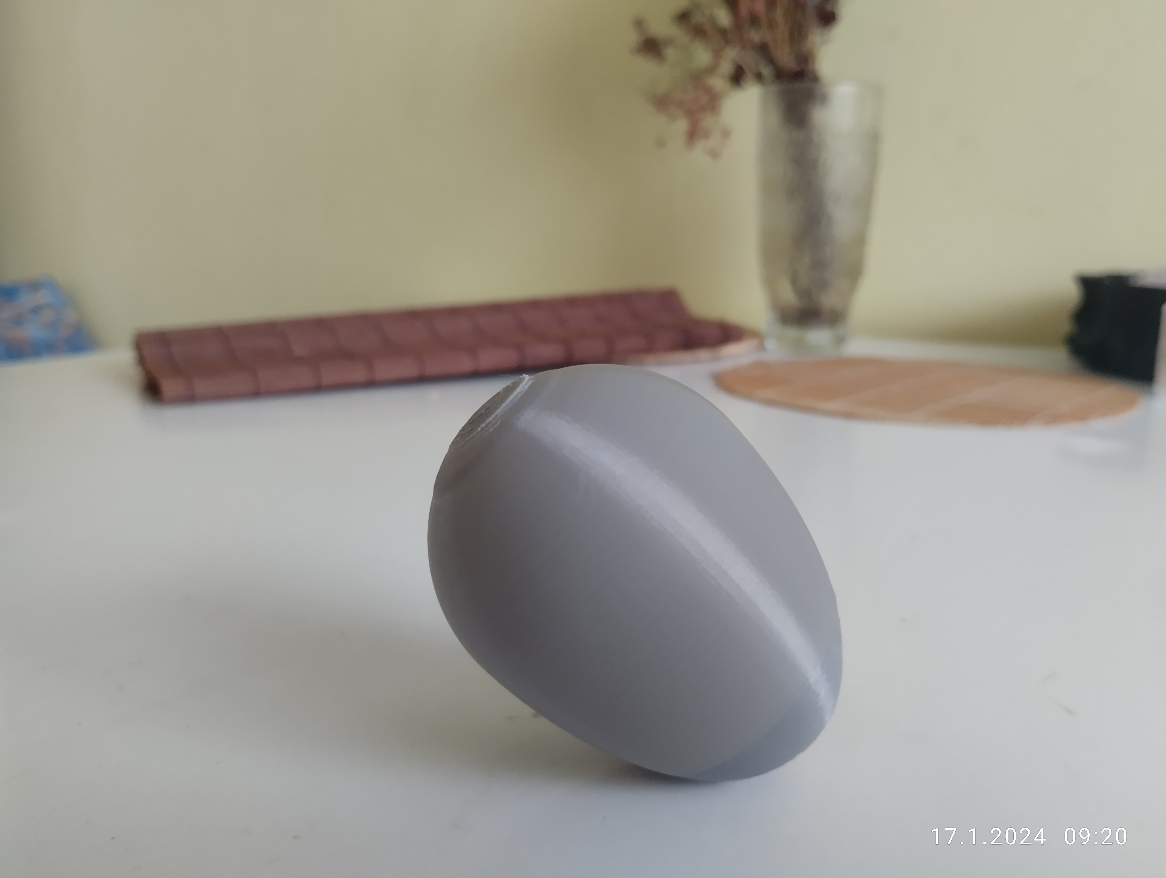 Eggs almost standing on top
