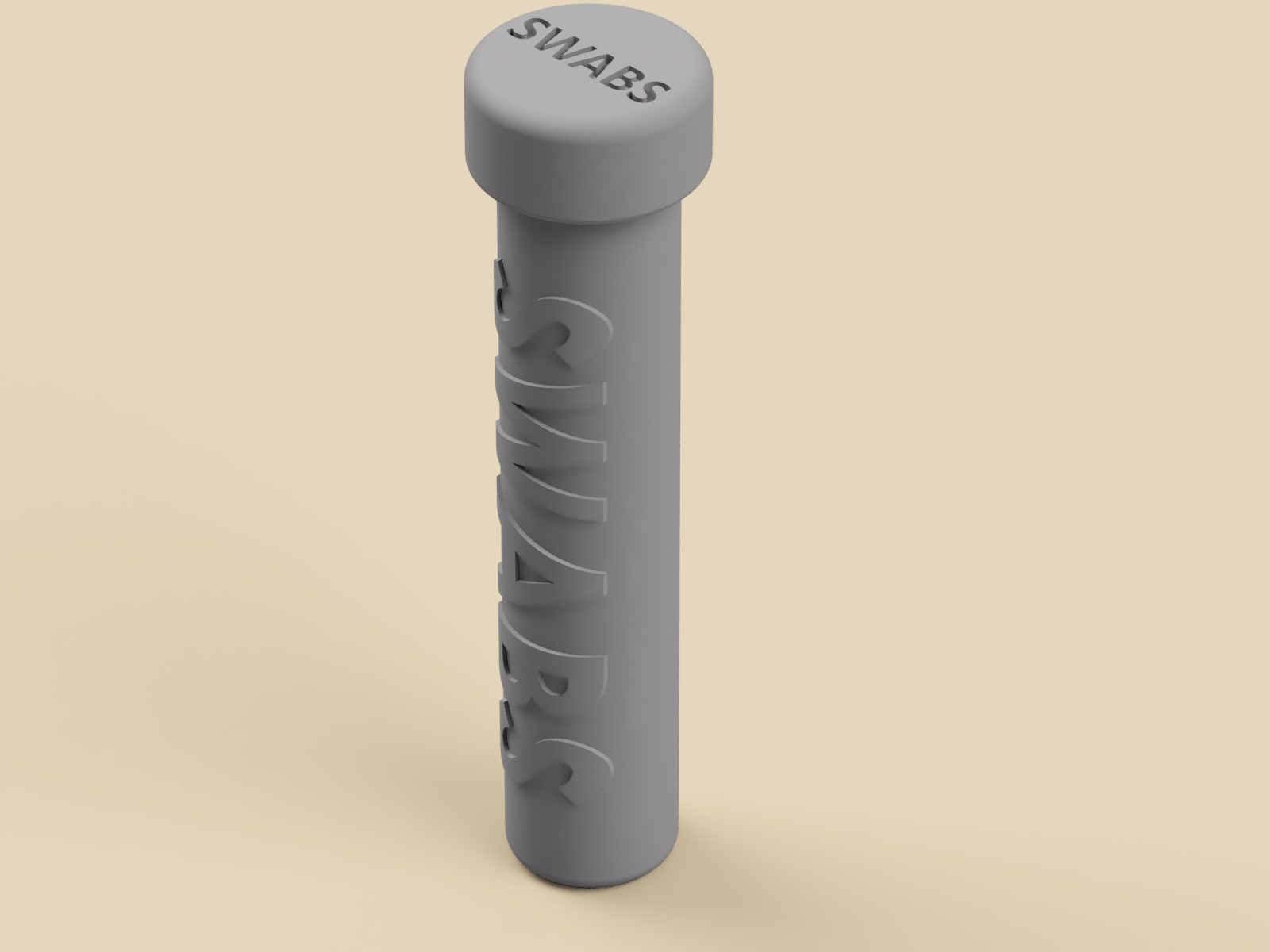 Travel Container for Cotton Swabs