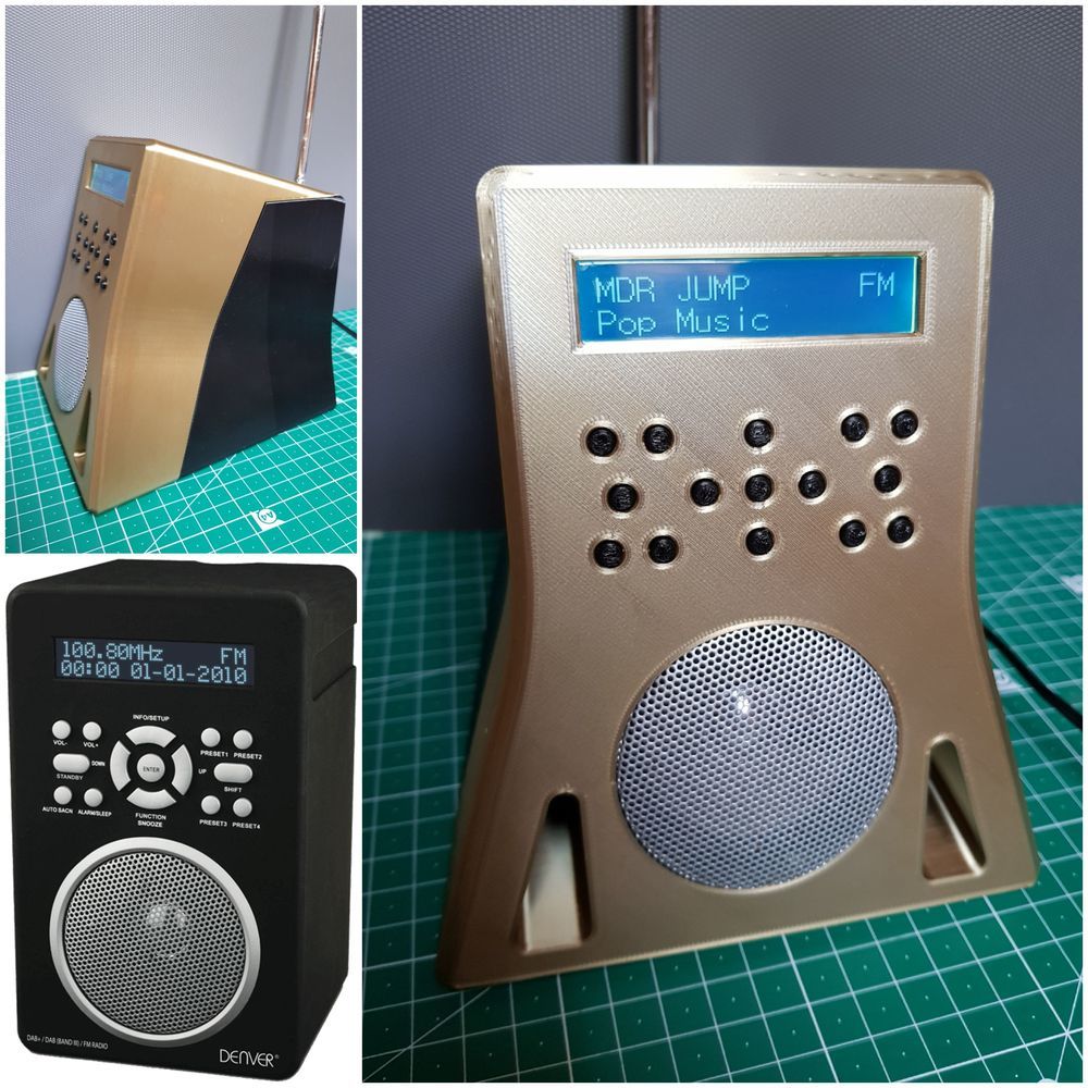 Denver DAB-43 Plus radio - new case (easy print)