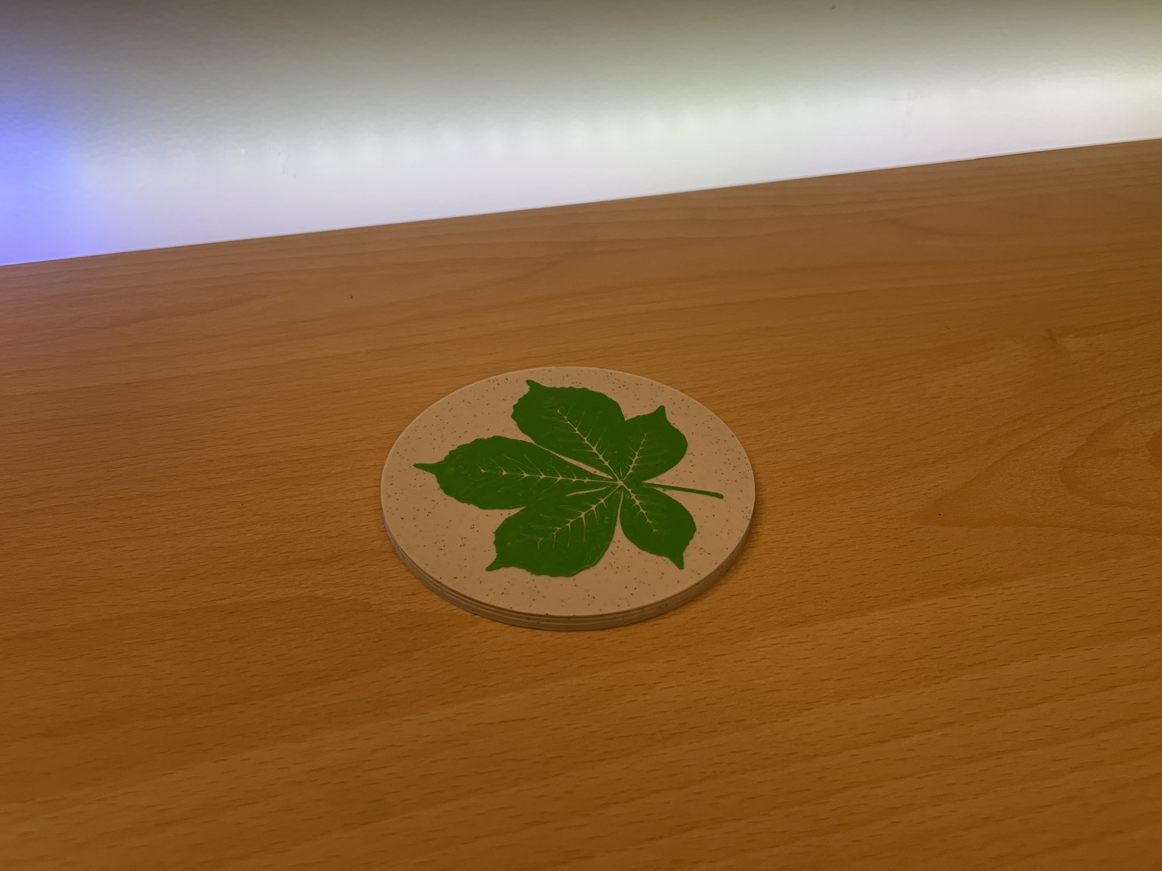 Miniatura 3 do modelo 3D Botanical Leaf Coasters