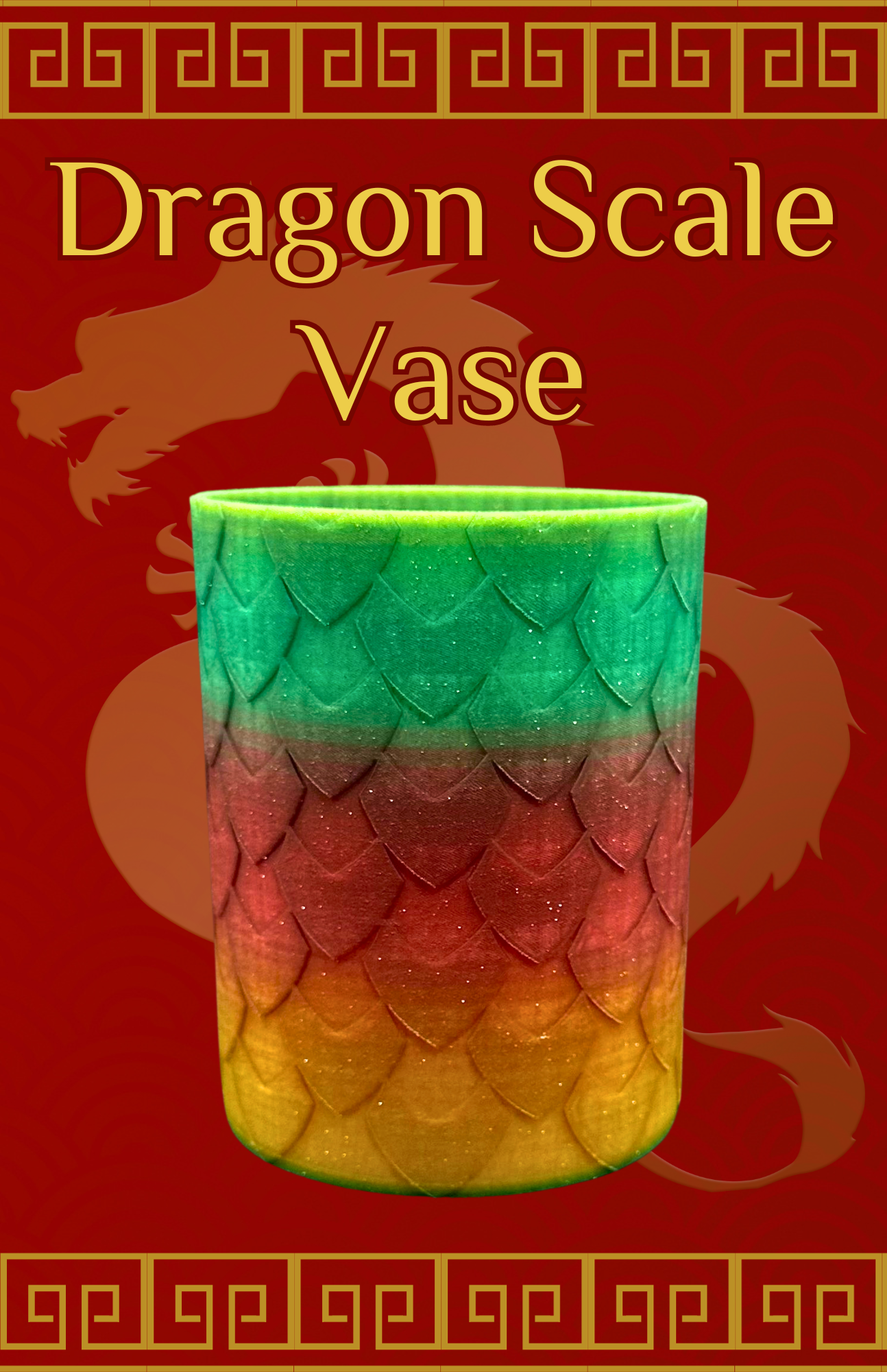 dragon scale vase