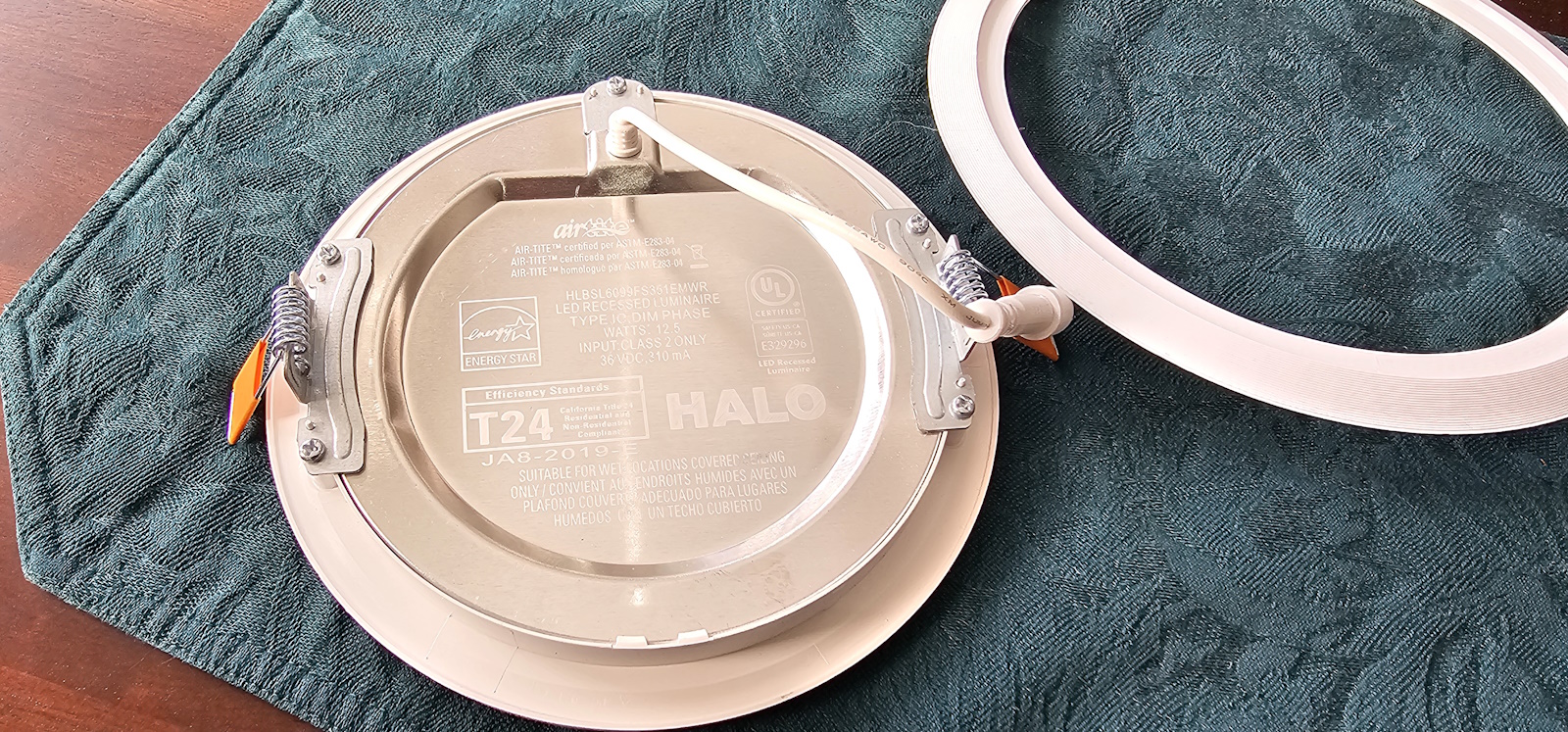 HALO 6-inch light fixture adapter ring