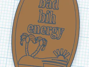 bad bih energy key chain
