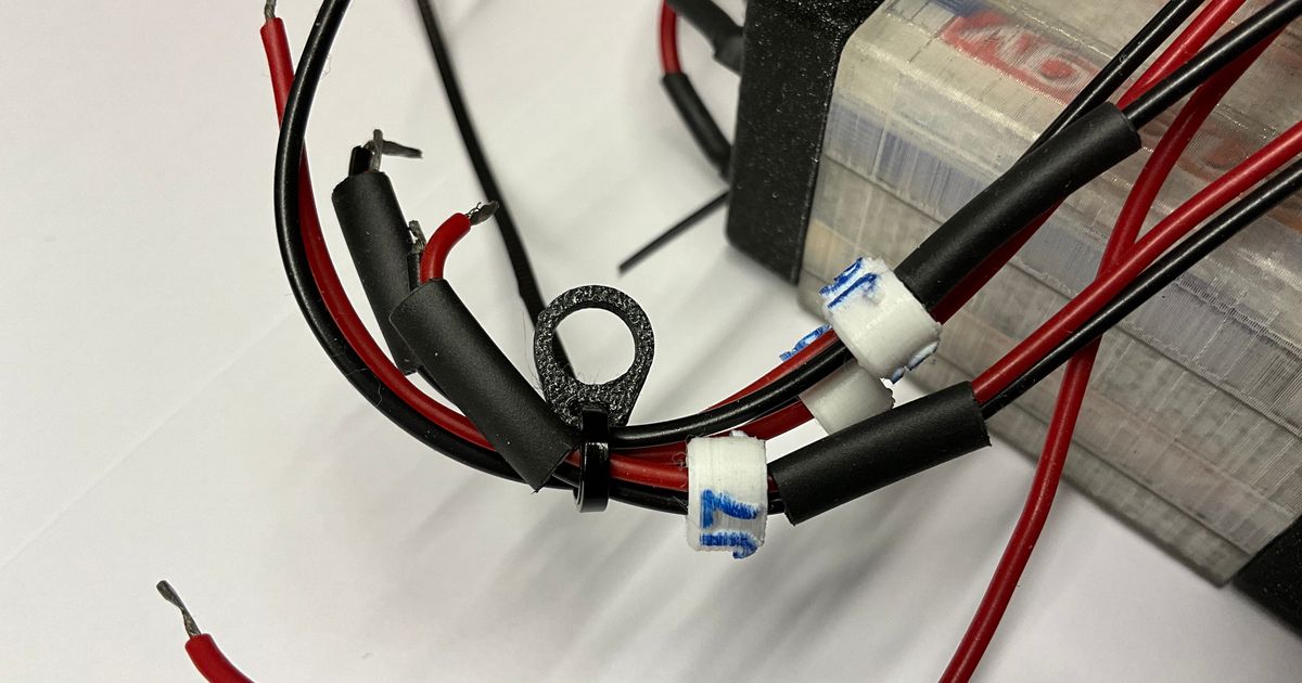 Cable tie clip by L.Gisi Download free STL model