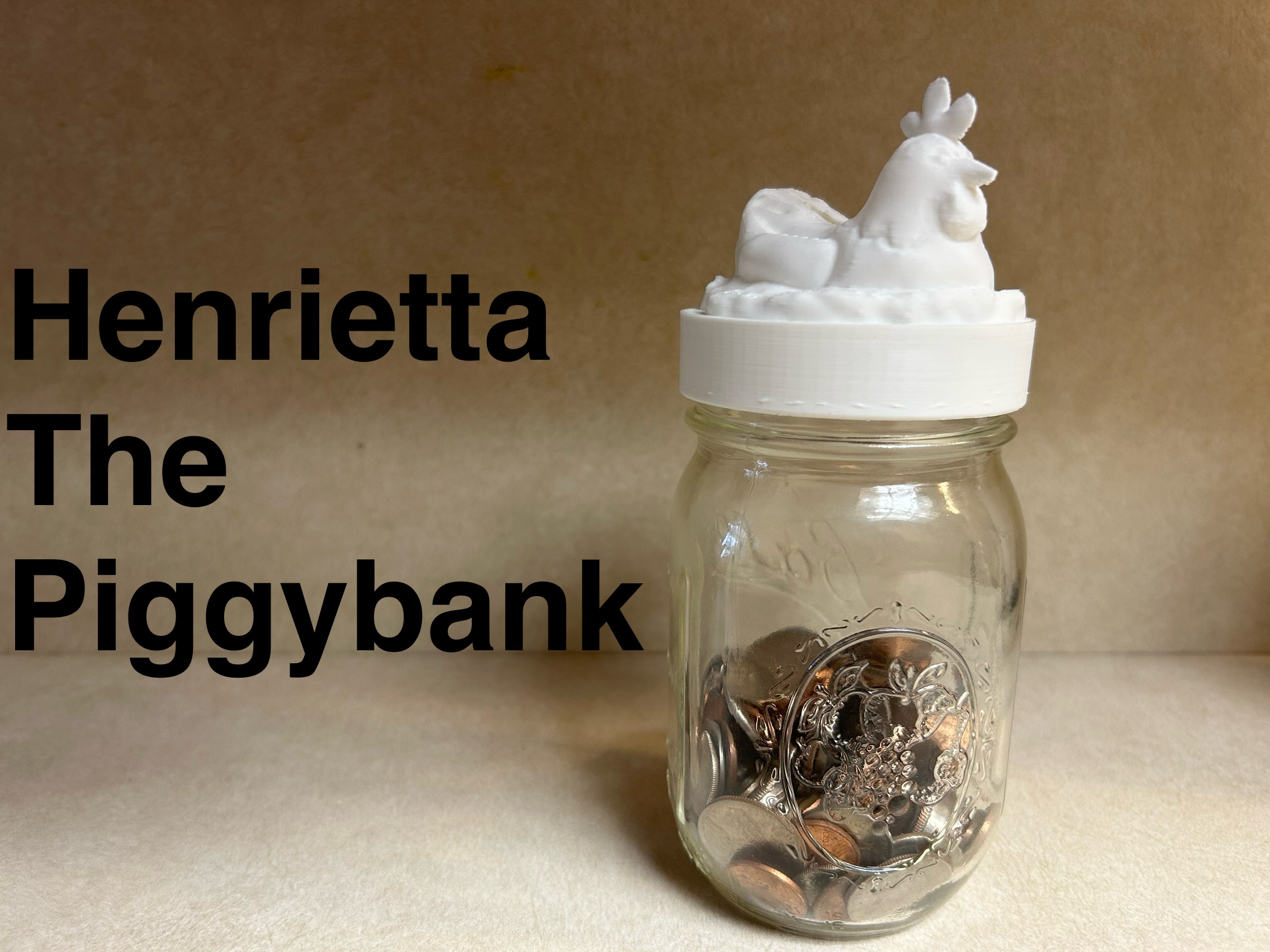 Henrietta The Piggybank By RuralRoots3D Download Free STL Model henrietta-the-piggybank-by-ruralroots3d-download-free-stl-model