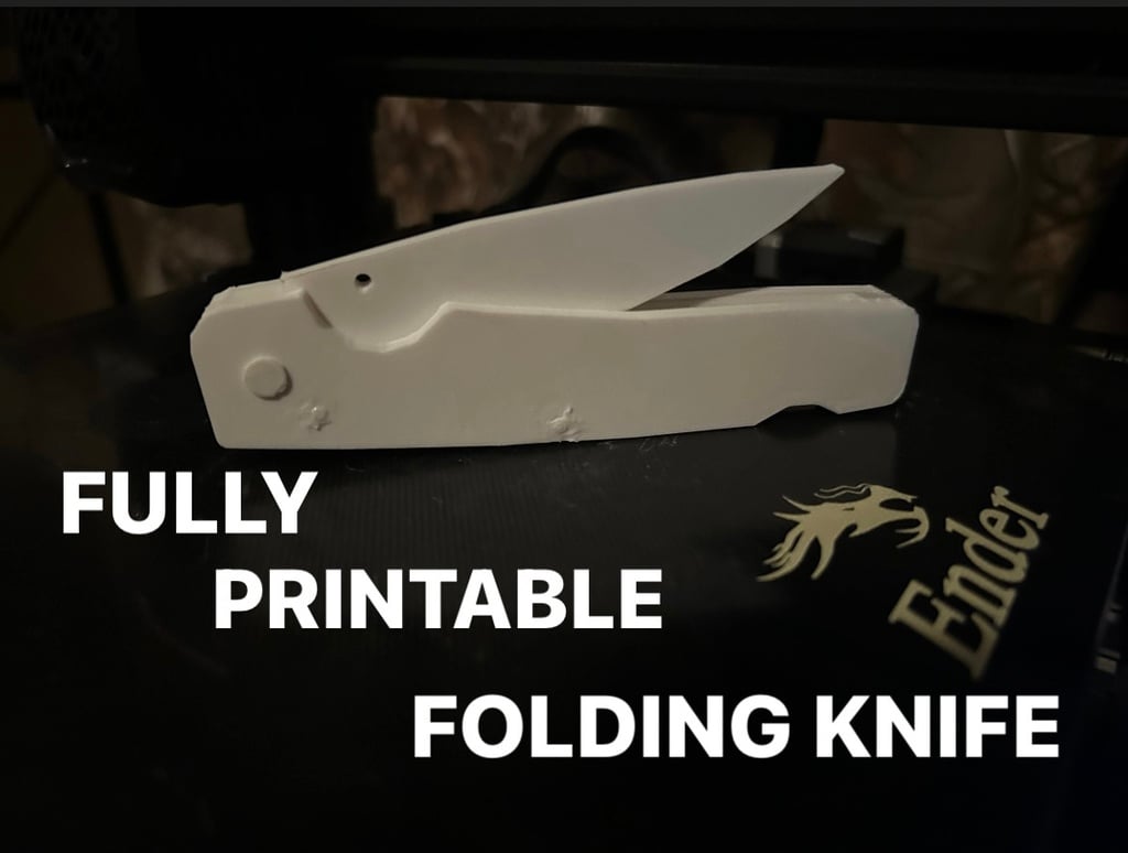 Folding Pocket Knife - Printable by RuralRoots3D | Download free STL