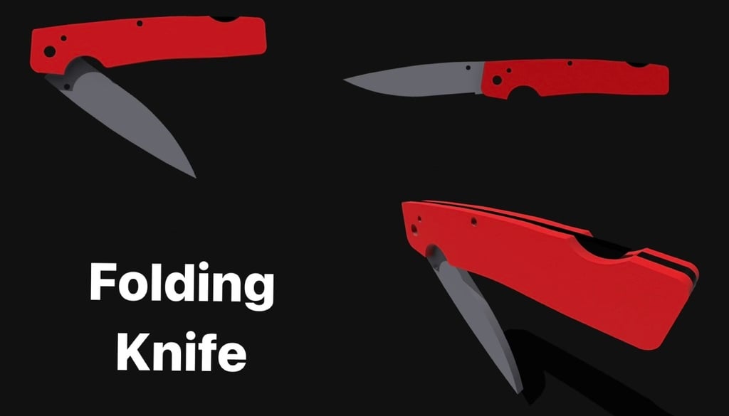 Folding Pocket Knife - Printable by RuralRoots3D | Download free STL
