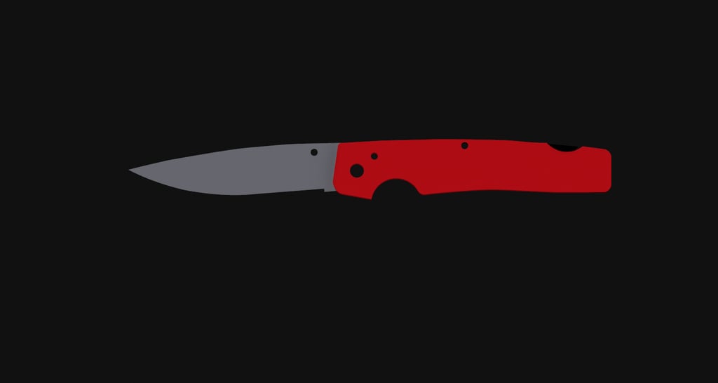 Miniatura 3 do modelo 3D Folding Pocket Knife - Printable