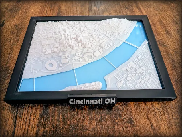 Cincinnati Ohio 3D Miniature