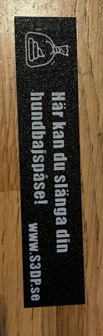 Hundbajspåse skylt