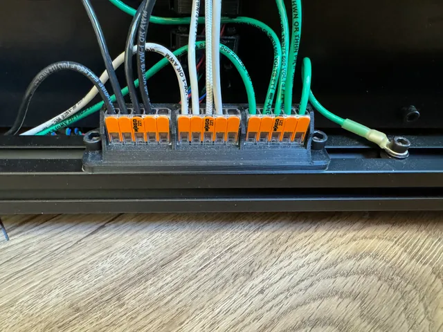3030 Aluminum Extrusion 5 Port Wago Mount