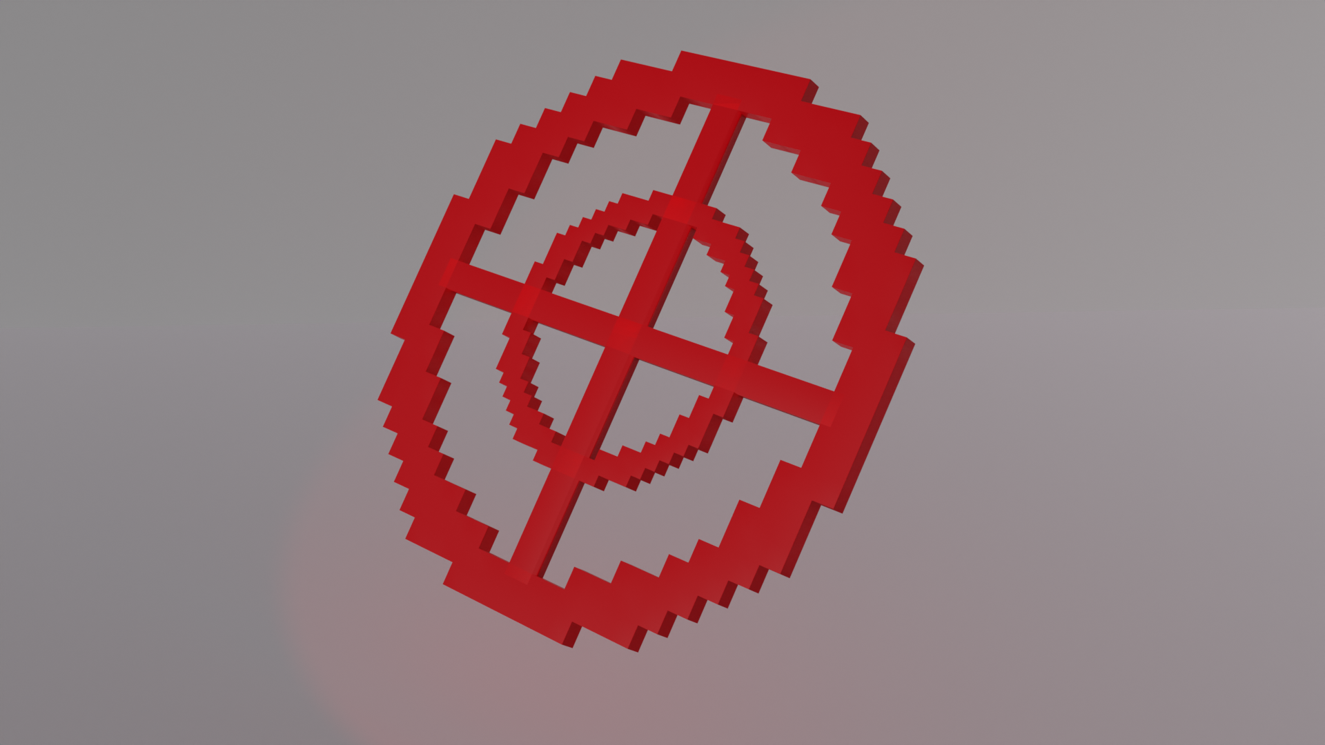 Pixelized target coaster