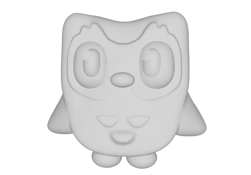 Fichier STL gratuit Duo Owl de l'application Duolingo 🦉・Plan à télécharger  et à imprimer en 3D・Cults