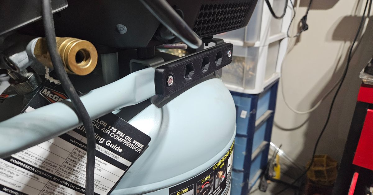 Air Hose Holder for McGraw Air Compressors by Tom Download free STL