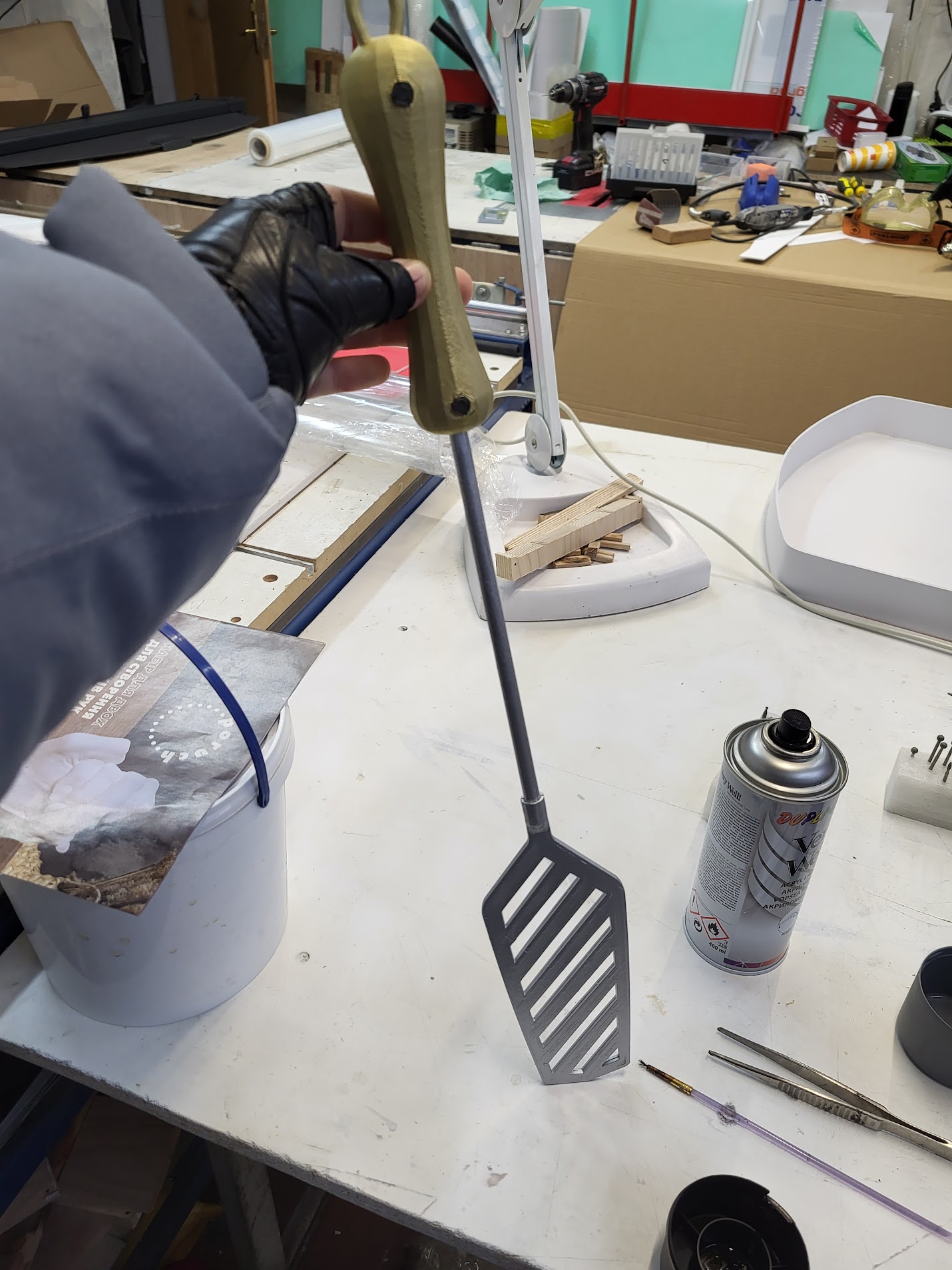 The shovel is decorative