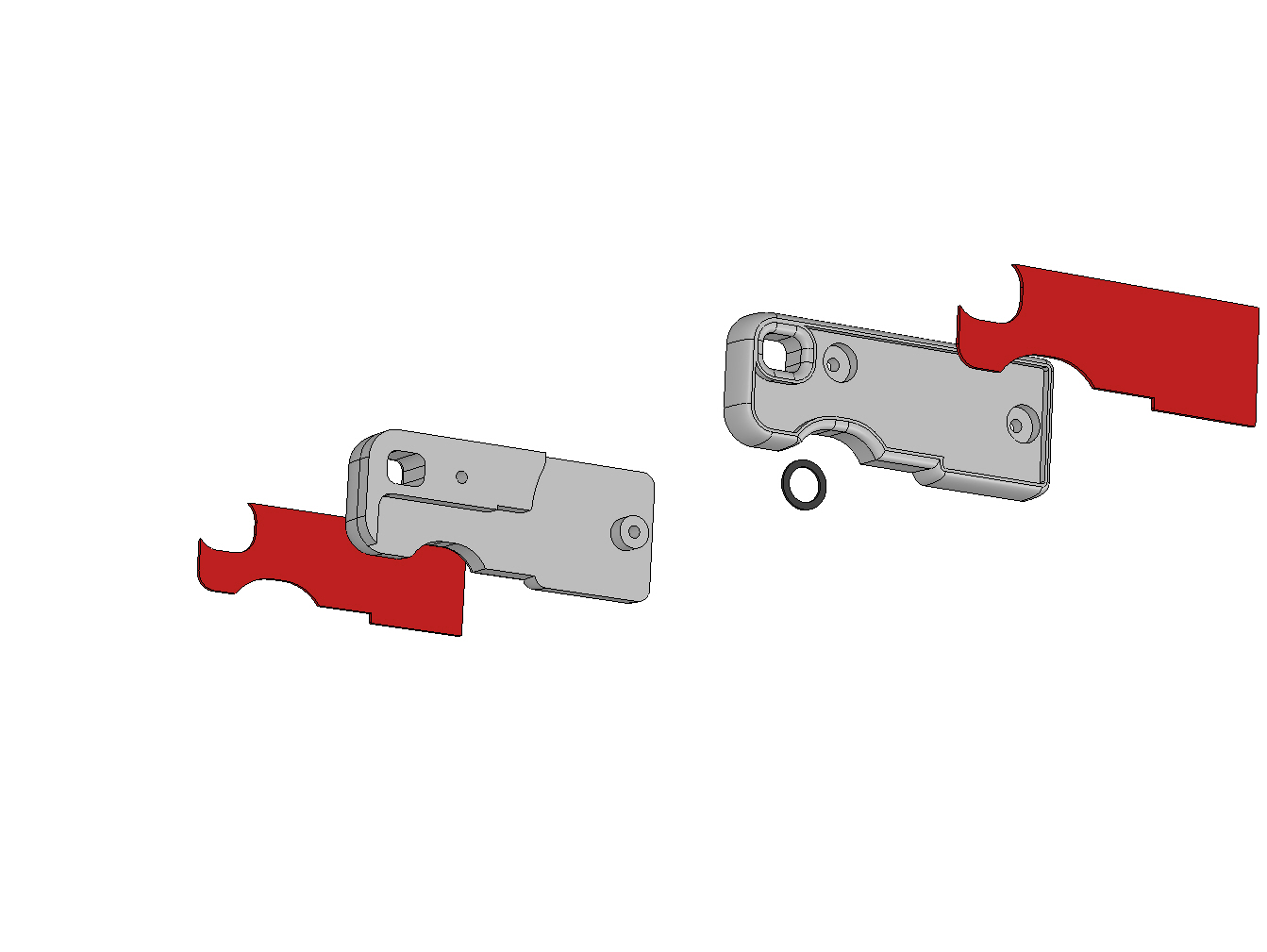 Foldable Garant ESD locker key holder with marking plate — miniatura 4
