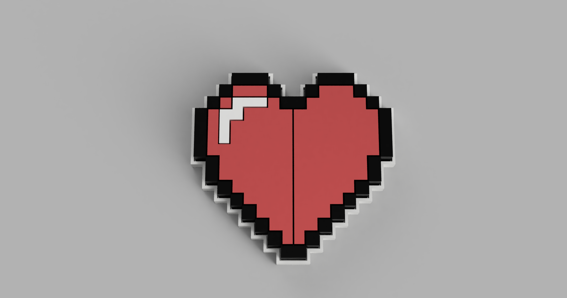 8-bit Game Hearts - Health Indicator by SamiSpillz | Download free STL ...