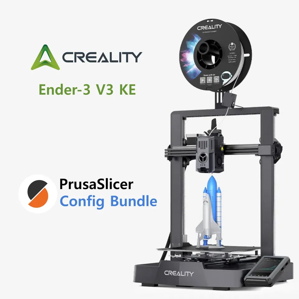 Creality Ender-3 V3 KE config bundle for PrusaSlicer by Jakub Lattenberg, Download free STL model