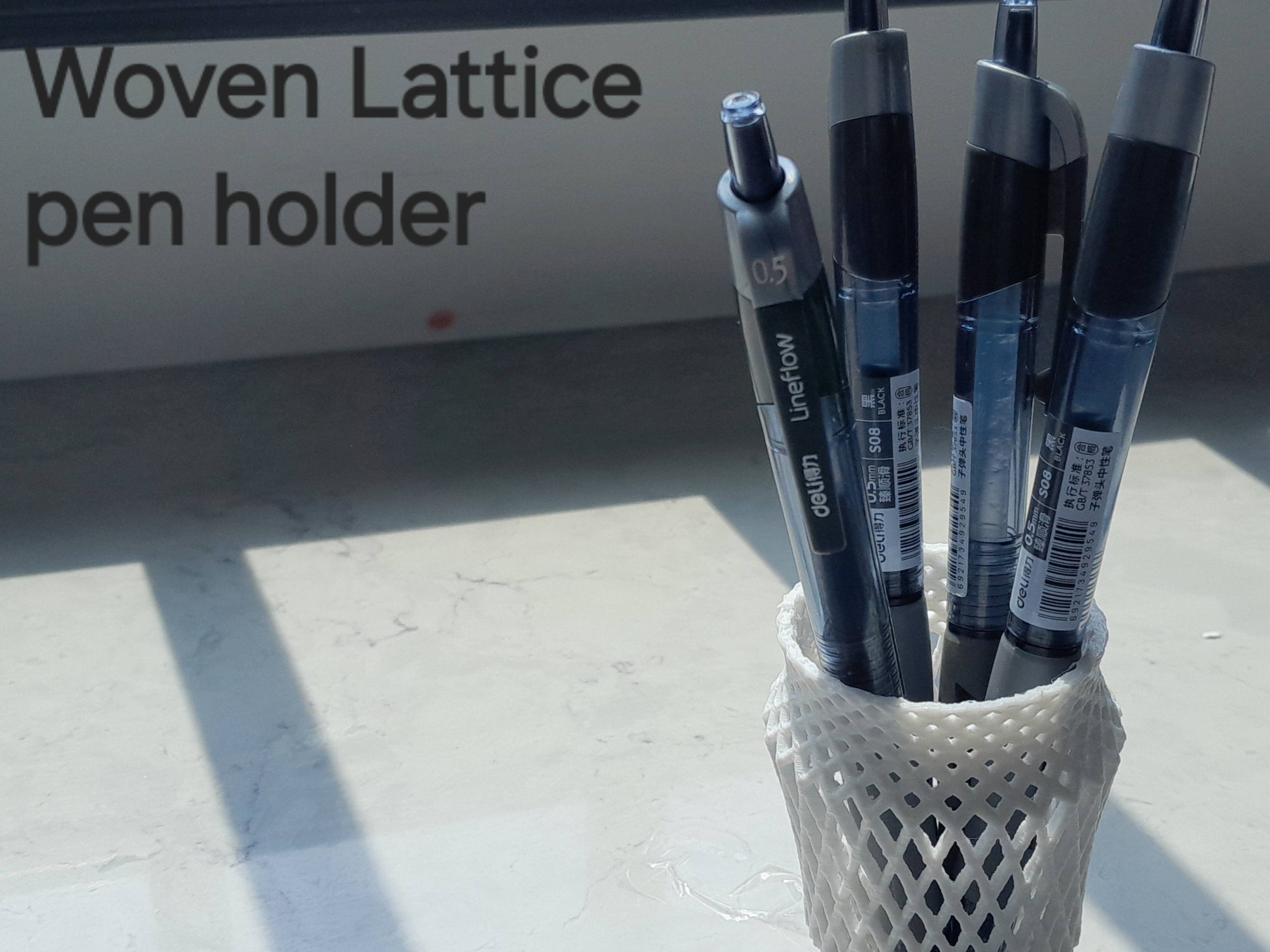 Woven Lattice Pencil Holder 3D model