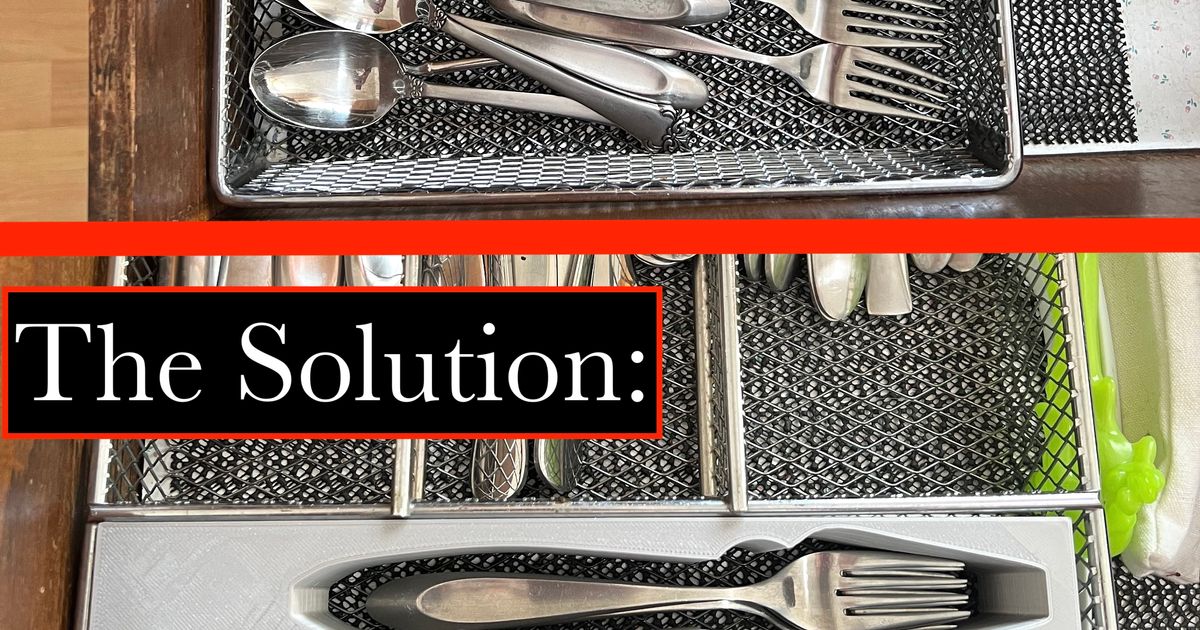Silverware Separator by MrSaiclops Download free STL model