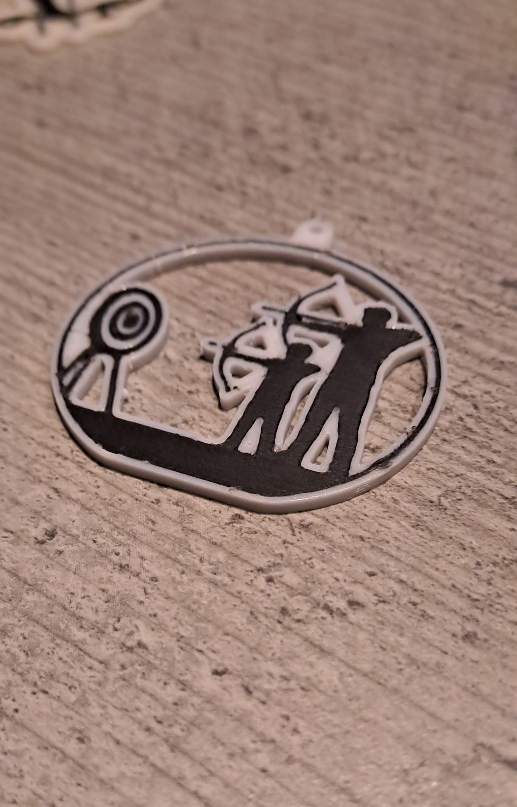 Archer father son keychain