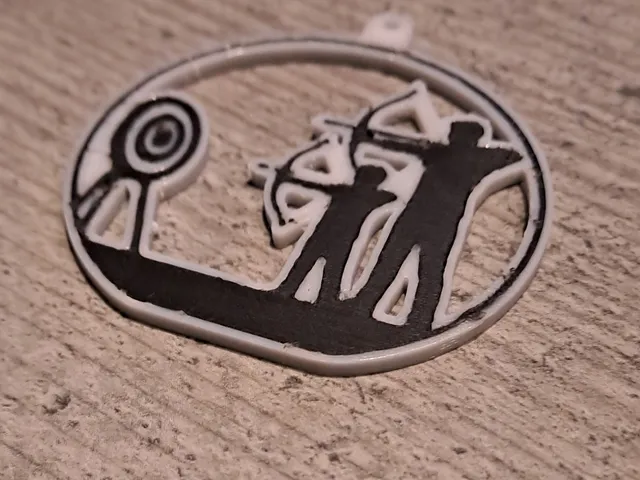 Archer father son keychain