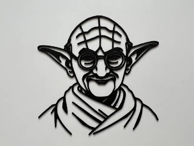 Yoda Wall Art #11 (Gandhi)