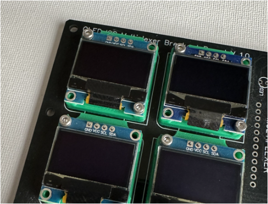 0.96" OLED board mount