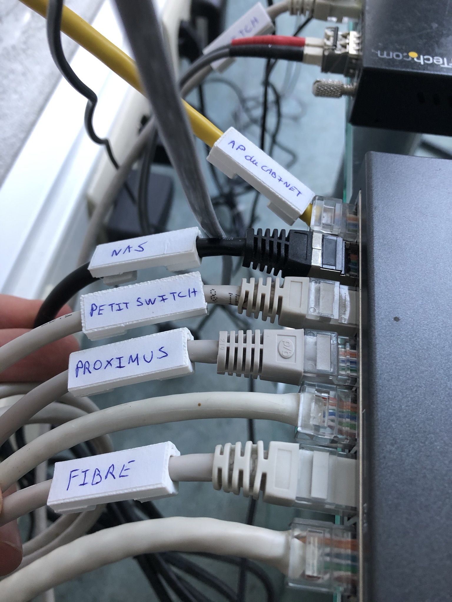 Ethernet cable label