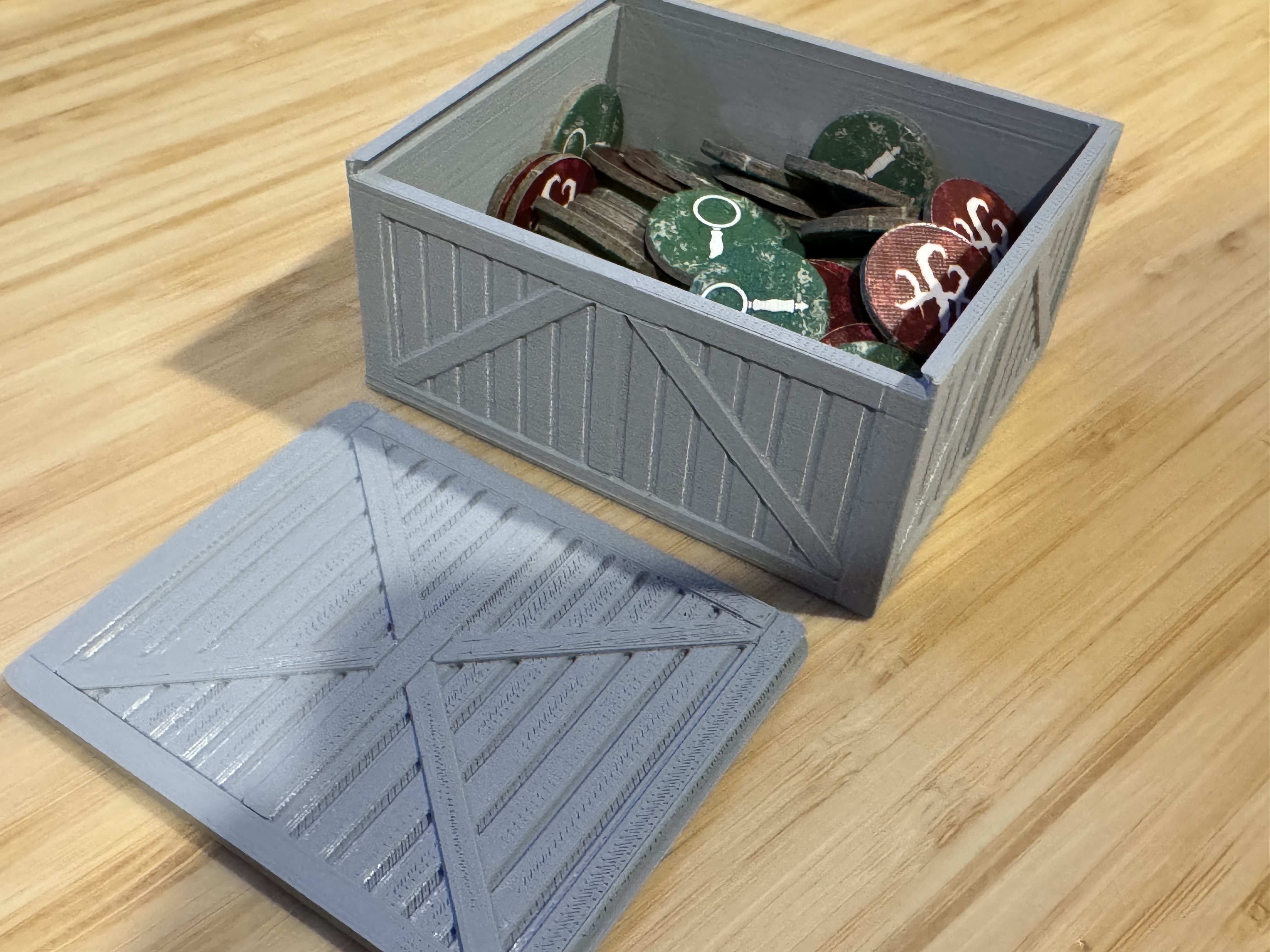 Board Game Bits Container Box