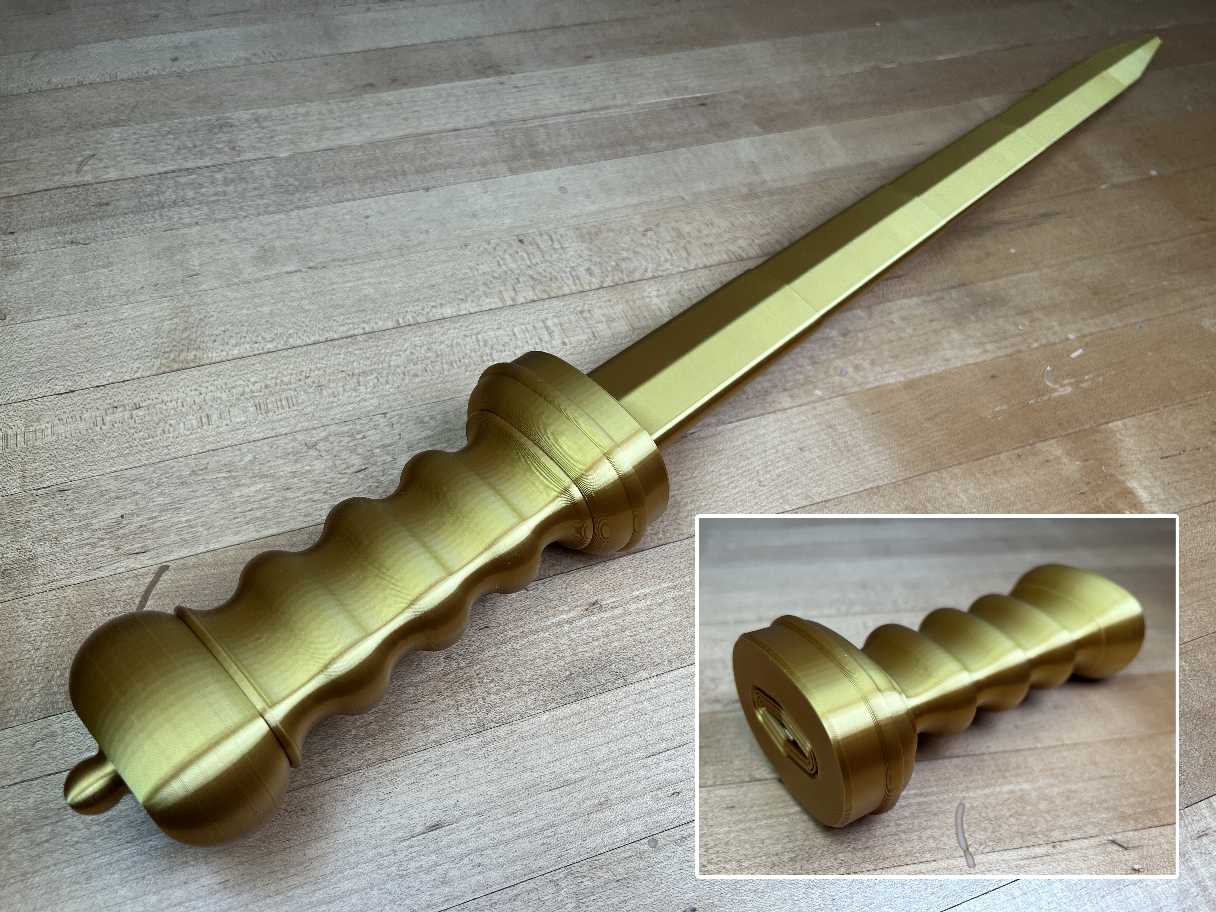 Collapsing Gladius (Print-in-Place)