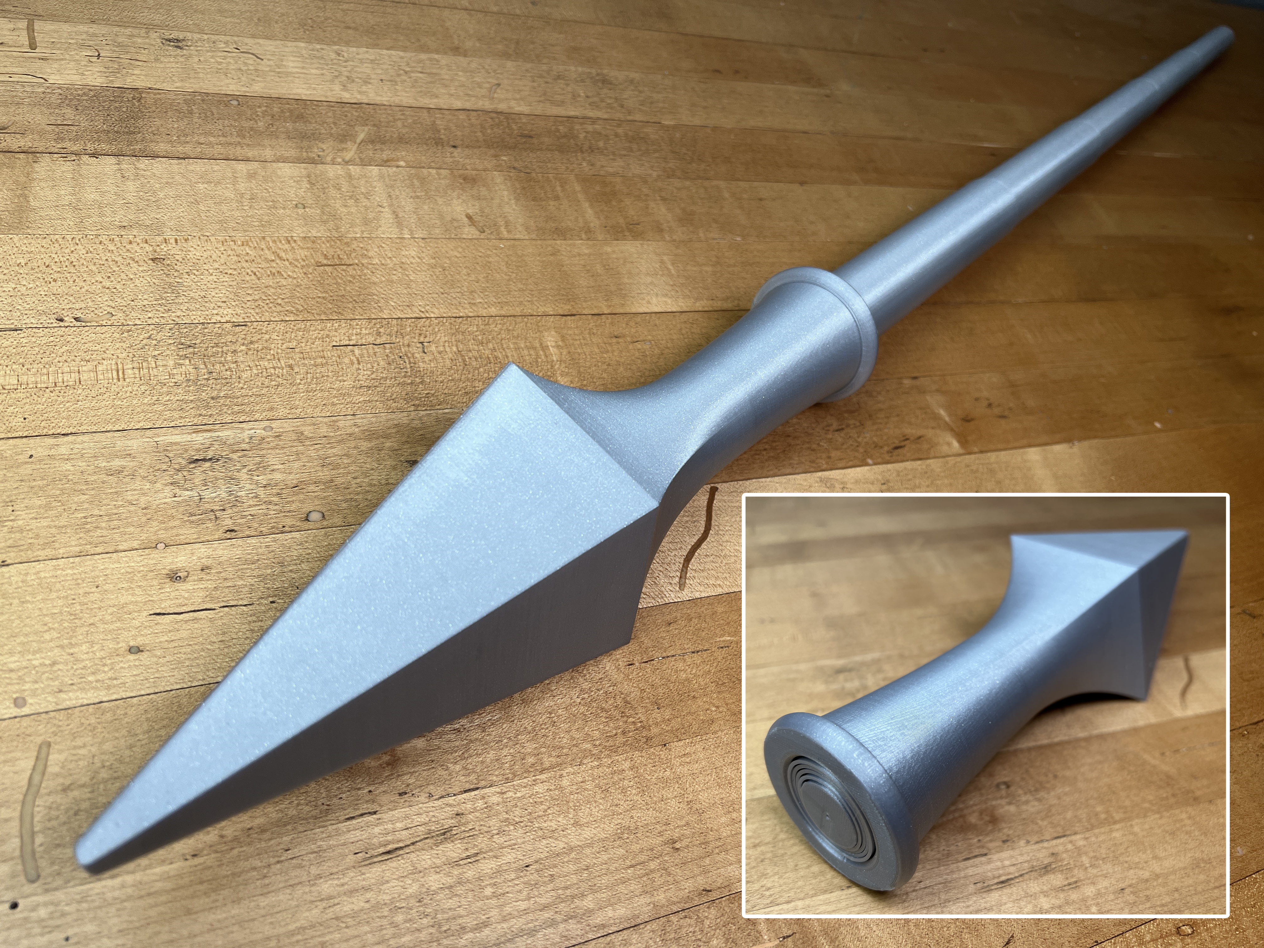 Collapsing Spear (Print-in-Place)