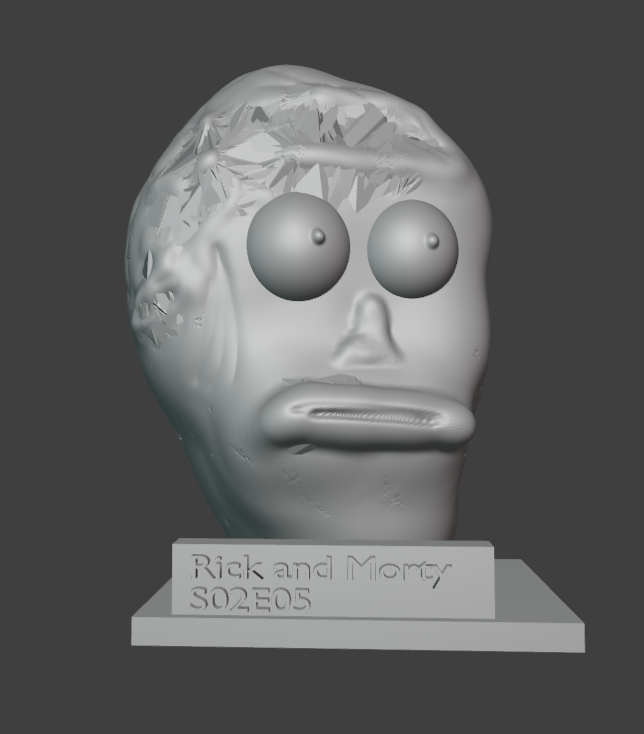 rick and morty head in the sky